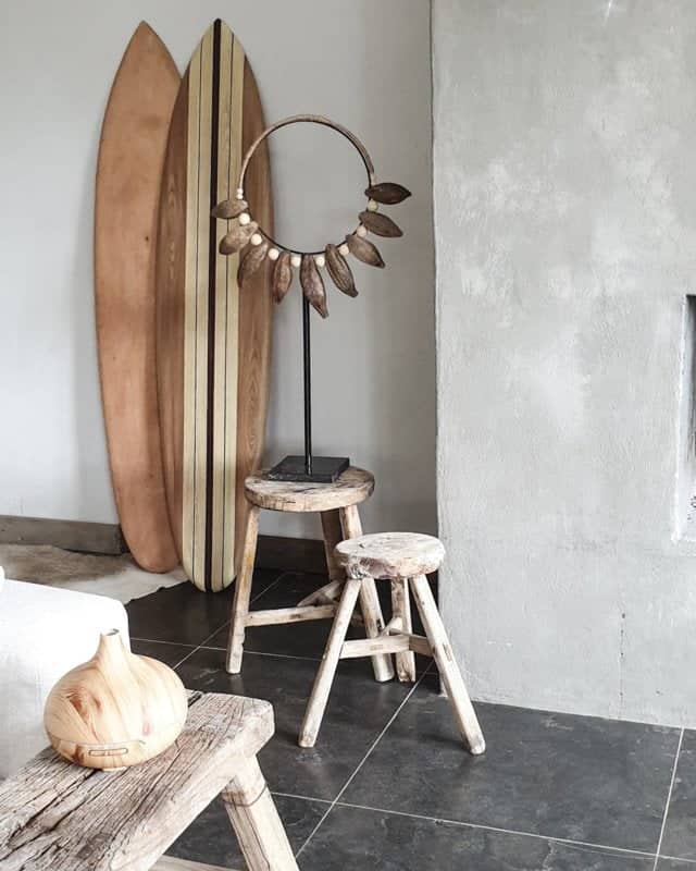 DECORATIVE WOODEN SURFBOARD BEACH BOYS