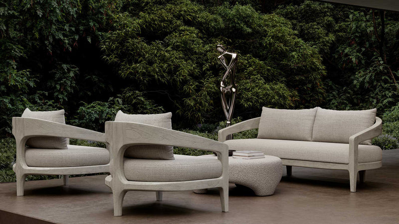 WHALE ASH 2 SEATER LOUNGE SET