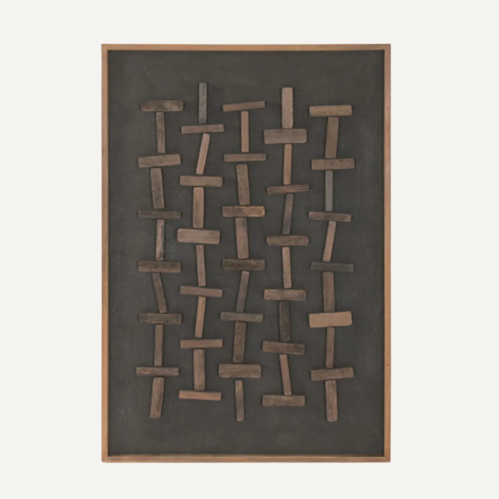 PICTURE RECYCLED WOOD 122cm