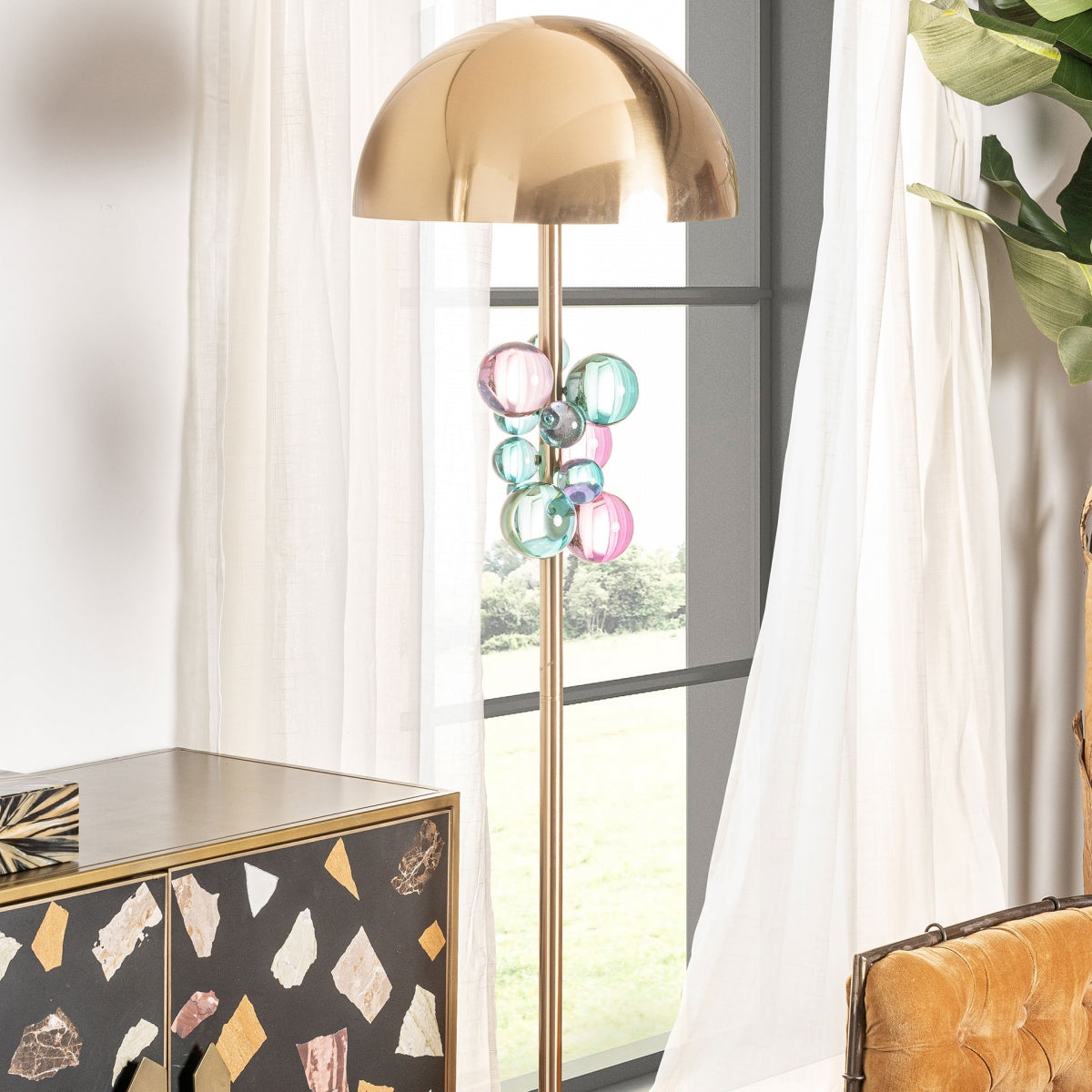 INCH CRISTAL FLOOR LAMP