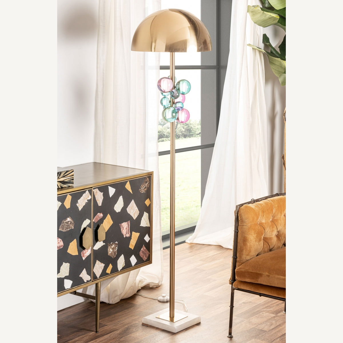 INCH CRISTAL FLOOR LAMP