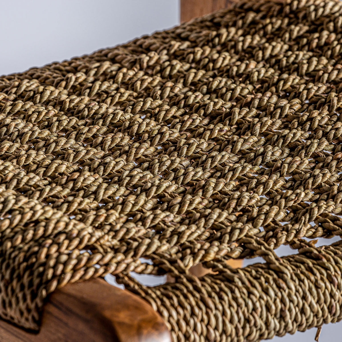 ROPE TEAK BAR CHAIR