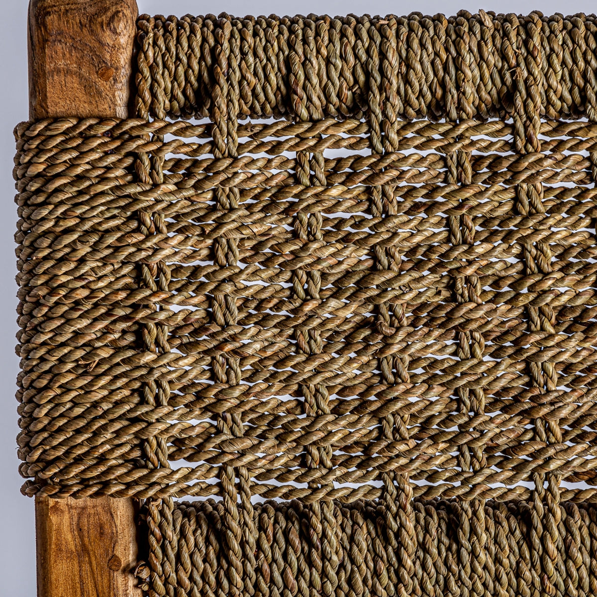 ROPE TEAK BAR CHAIR