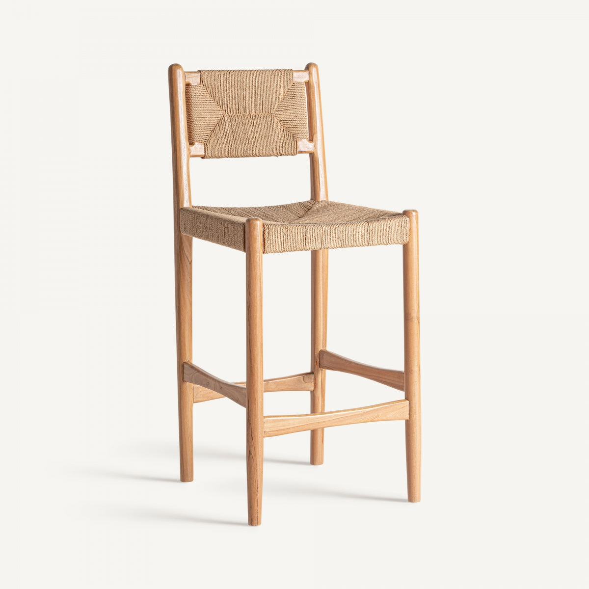 HEMP TEAK BAR CHAIR