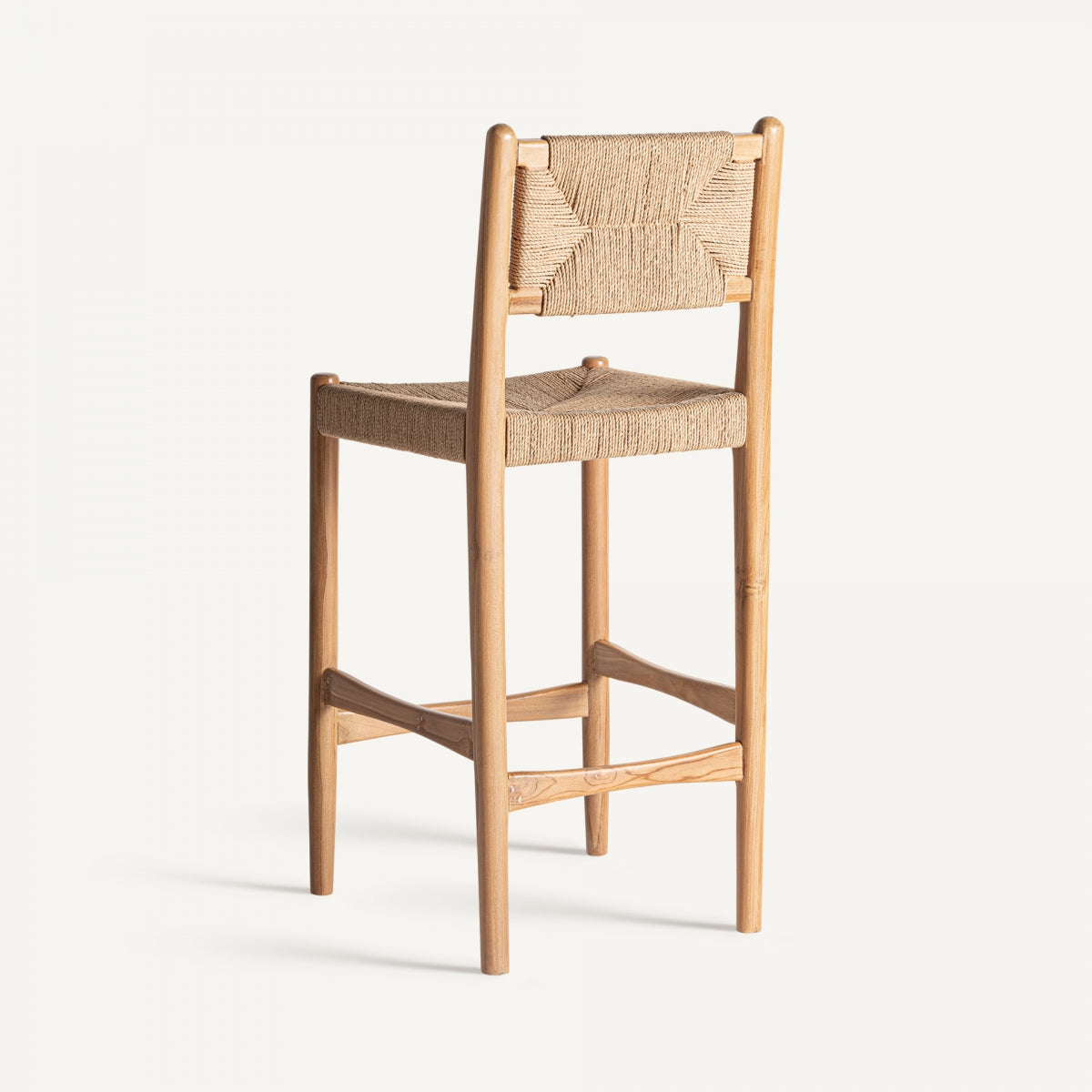 HEMP TEAK BAR CHAIR