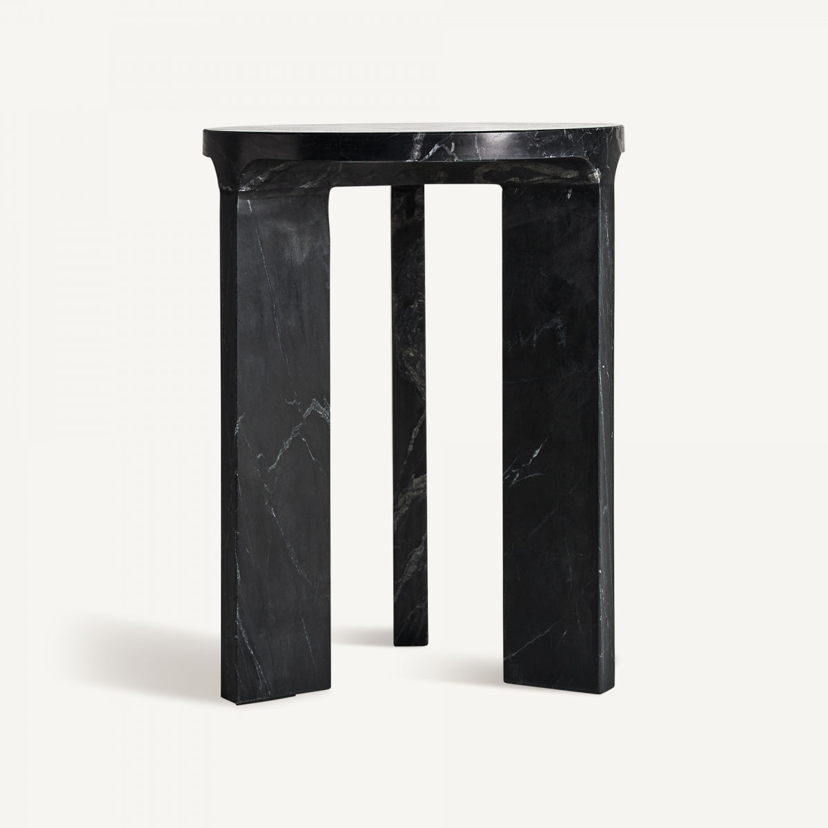 BLACK MARBLE SIDE TABLE