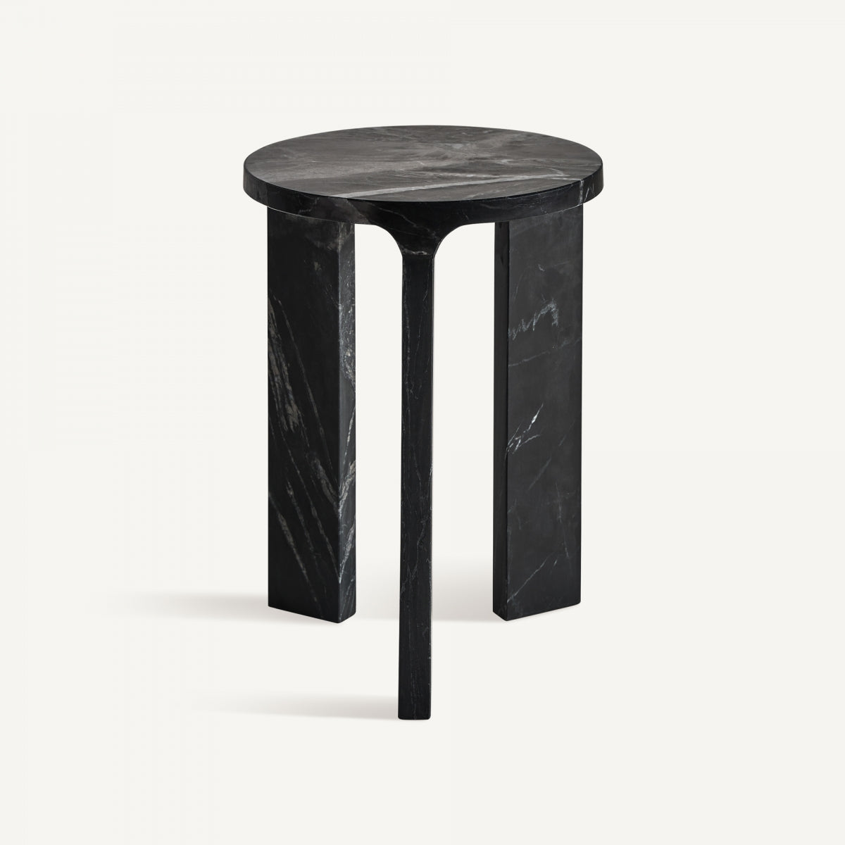 BLACK MARBLE SIDE TABLE