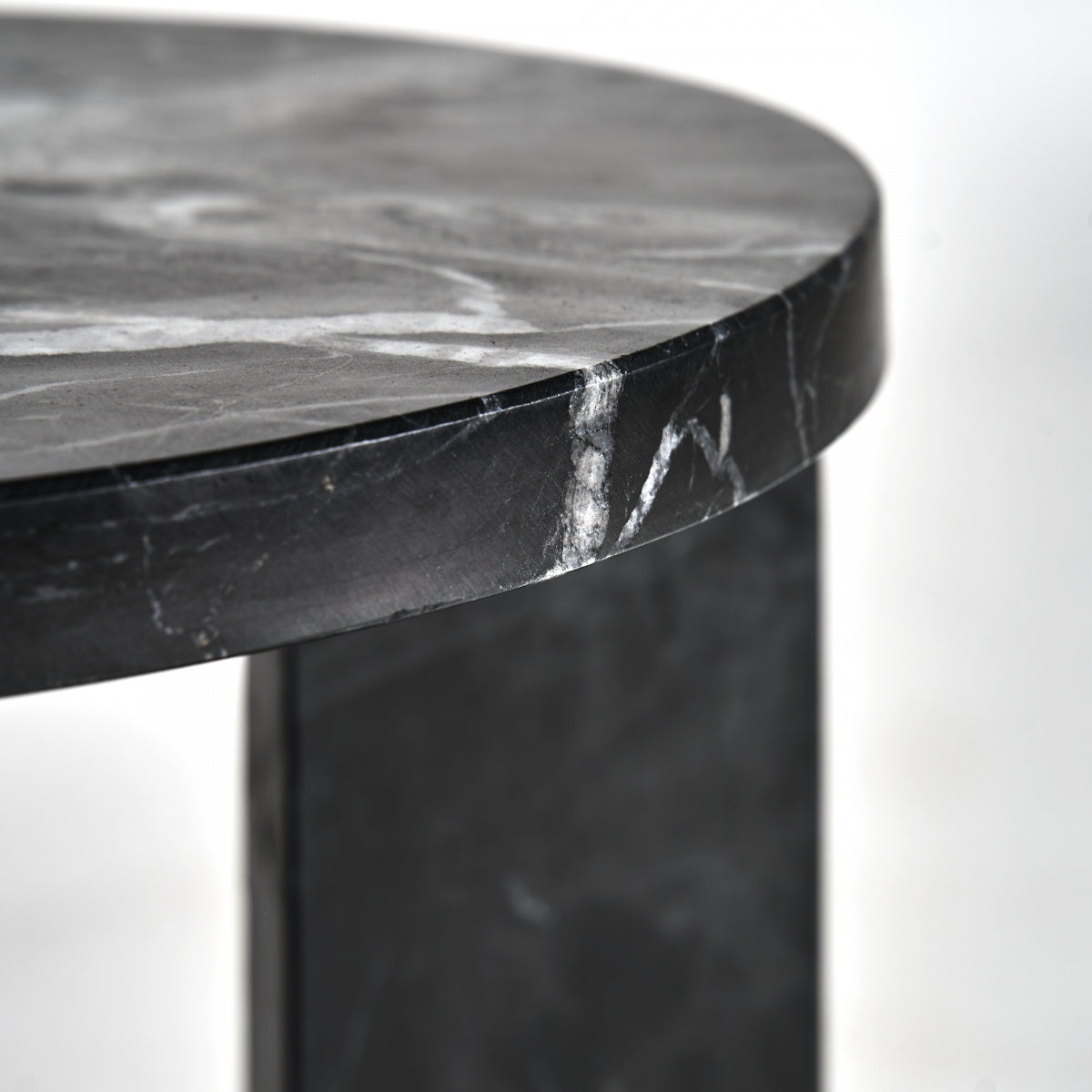 BLACK MARBLE SIDE TABLE