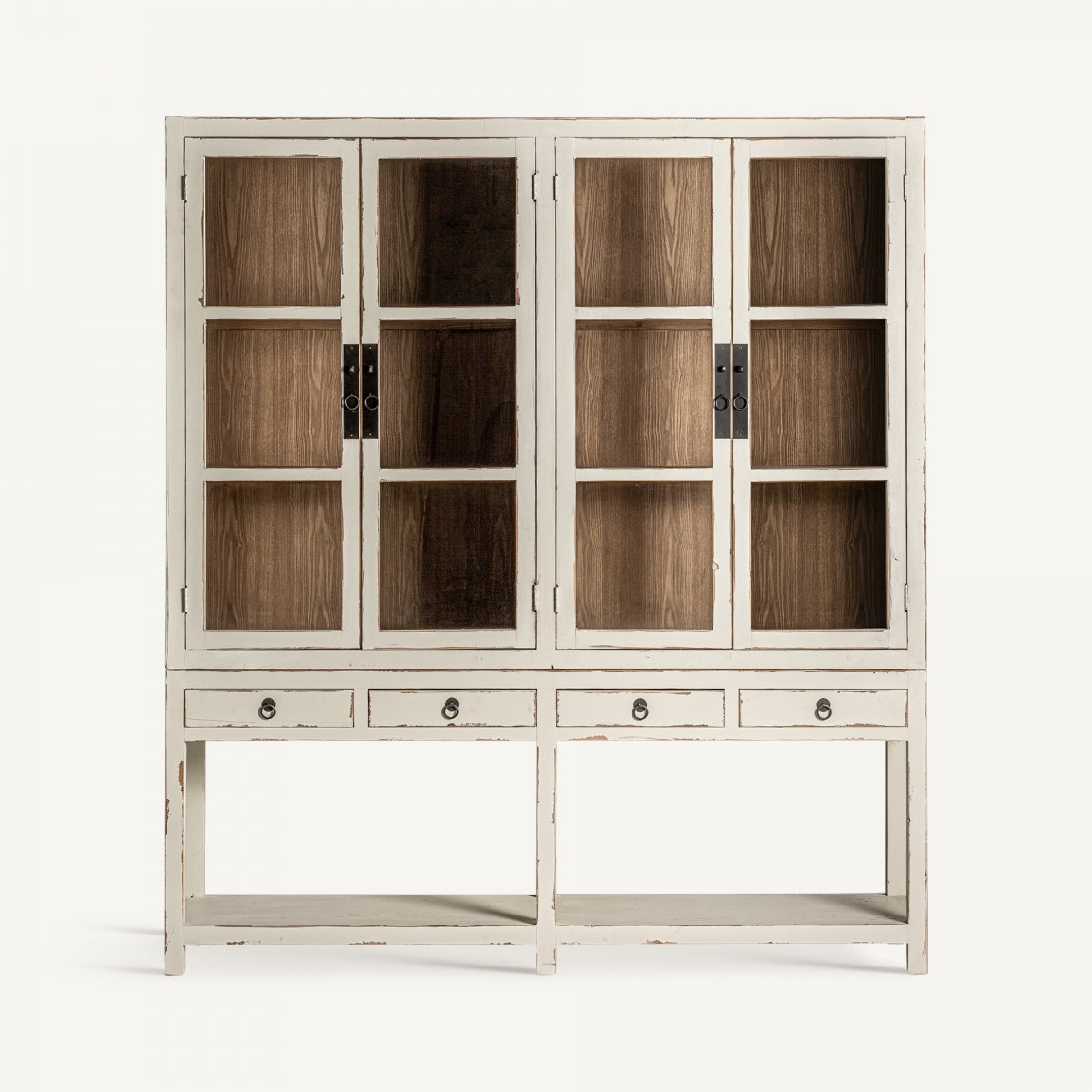 MAWGAN OFF WHITE GLASS CABINET