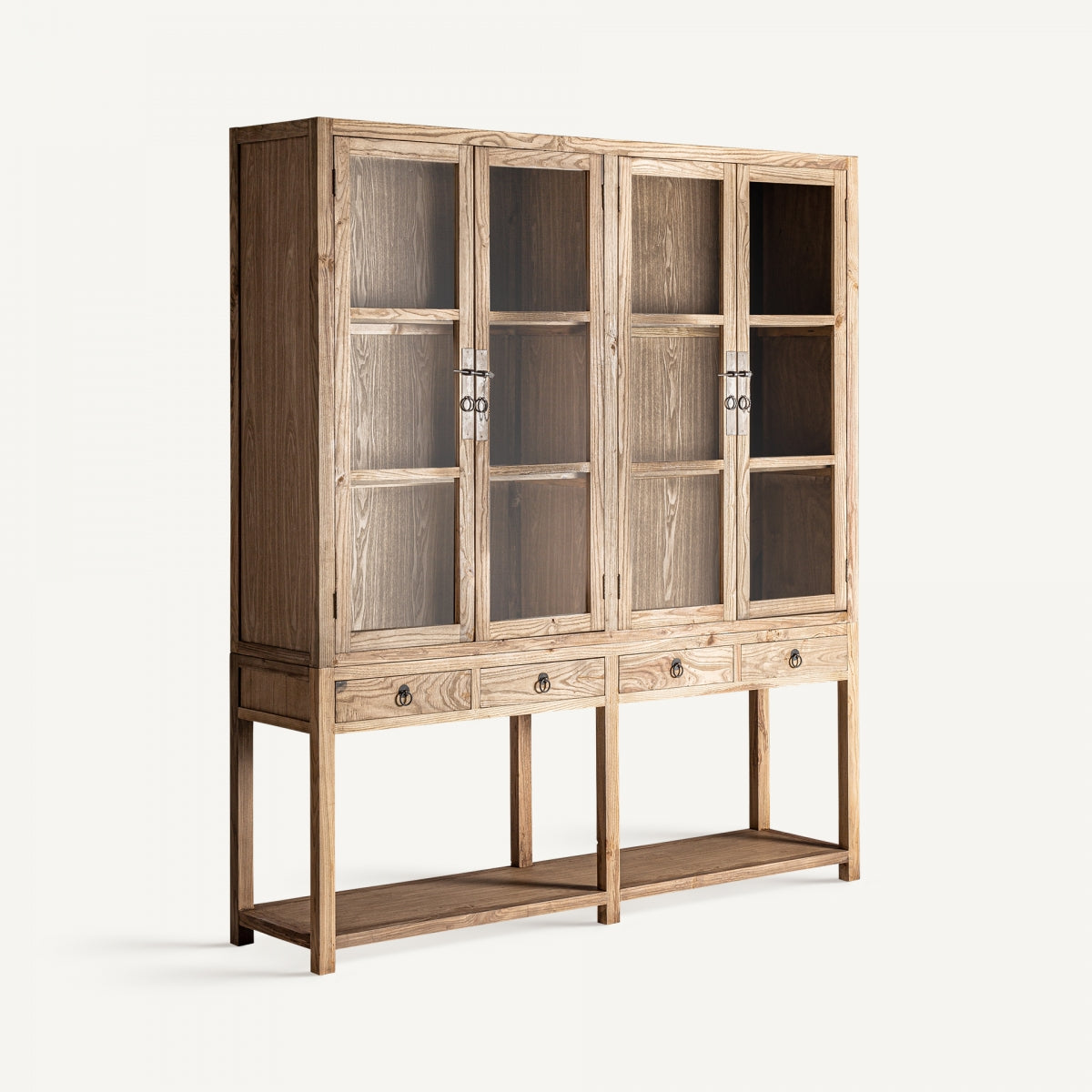 MAWGAN BROWN GLASS CABINET