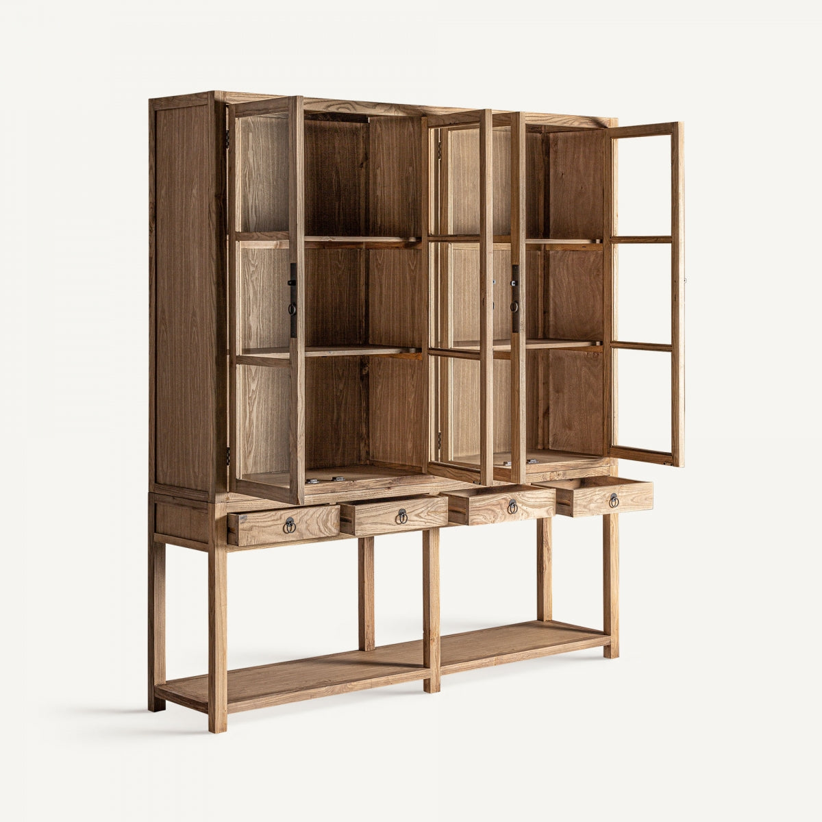 MAWGAN BROWN GLASS CABINET
