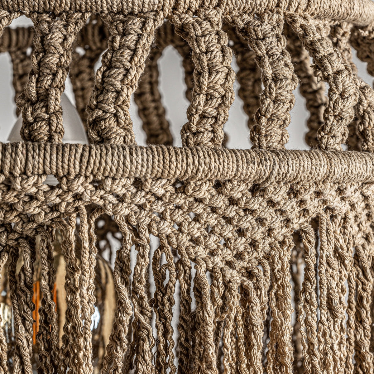 MACRAME CEILING LAMP