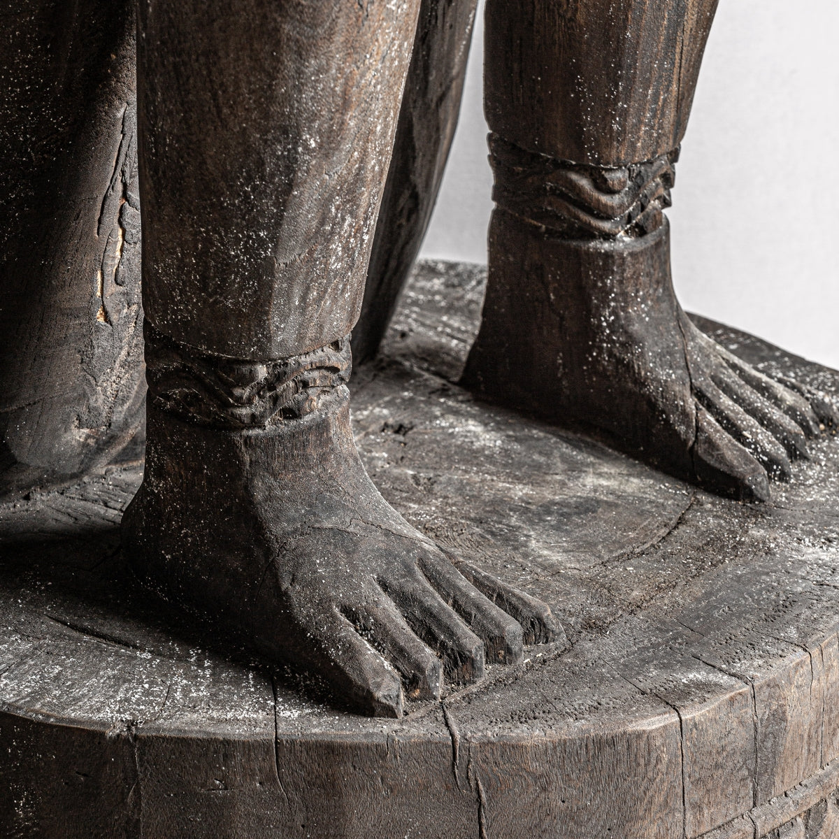 ANTIQUE FLOOR SCULPTURE (SET OF 2)