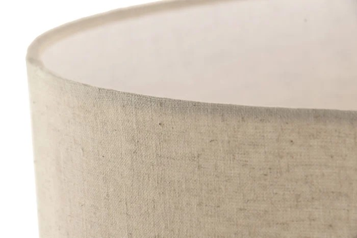 MANGO WOOD AND LINEN TABLE LAMP