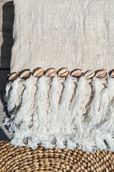 LINEN PLAID WITH SHELLS 2