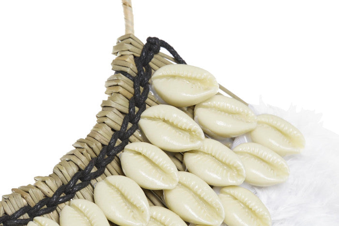 WALL DECORATION FEATHERS SHELLS SET 2