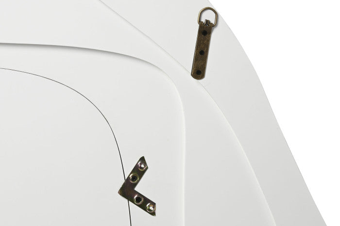 WHITE OVAL MIRROR 97