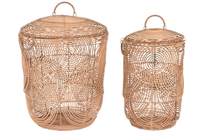 BASKET SET 2 RATTAN