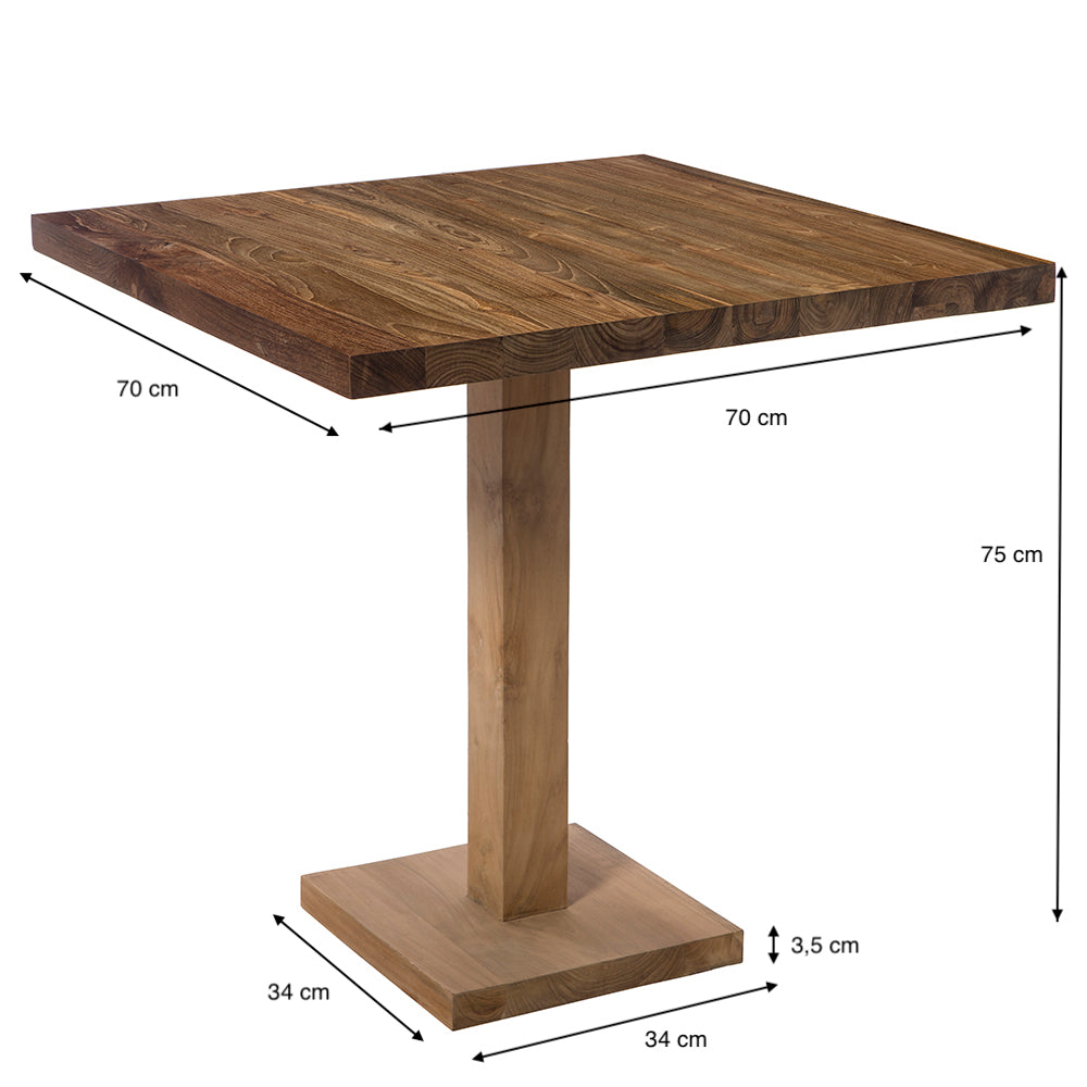 SQU S TABLE TEAK