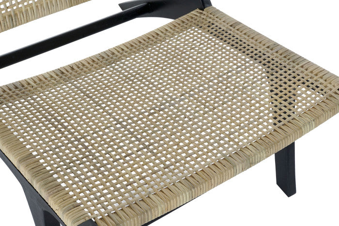 ARMCHAIR RATTAN/BLACK