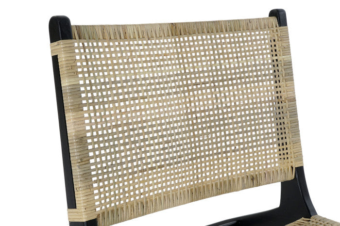 ARMCHAIR RATTAN/BLACK