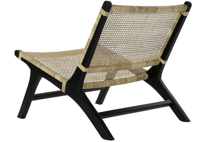 ARMCHAIR RATTAN/BLACK
