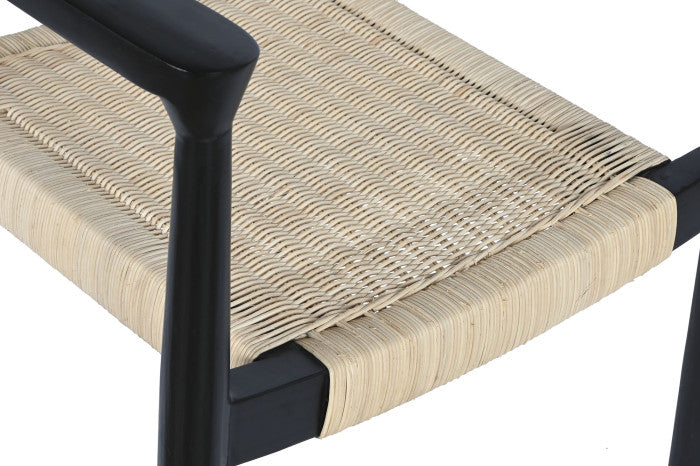 COMO TEAK CHAIR BLACK