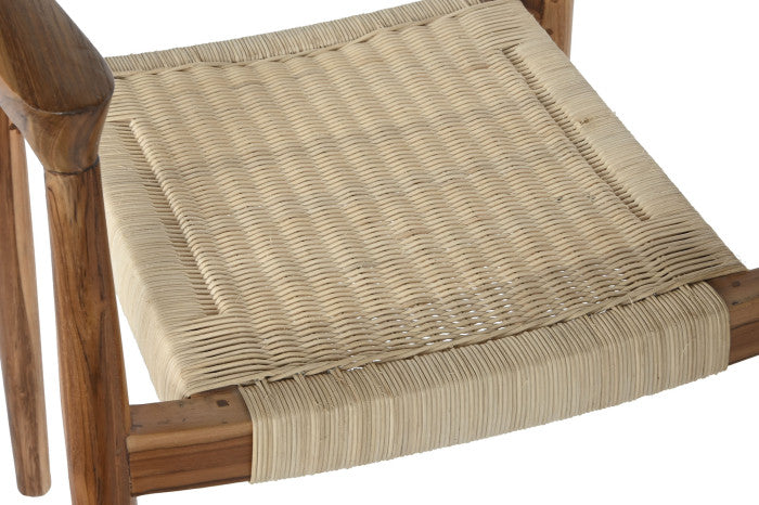 COMO TEAK CHAIR BROWN