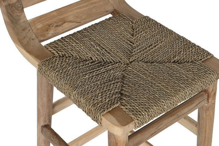 TEAK FIBER BAR STOOL