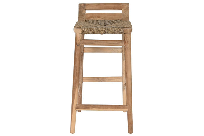 TEAK FIBER BAR STOOL