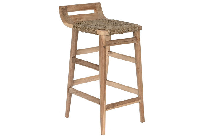 TEAK FIBER BAR STOOL