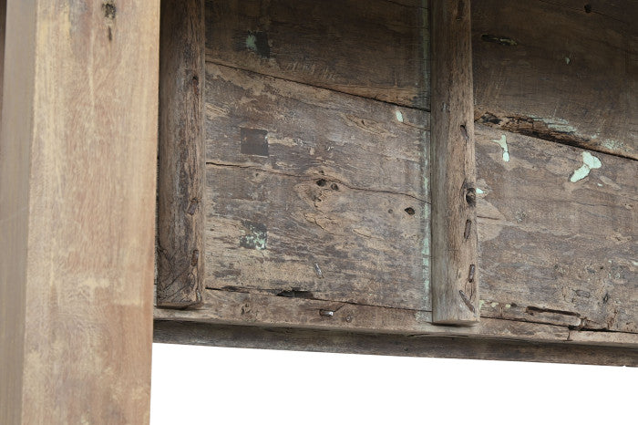 TEAK WOOD&METAL CONSOLE 190cm