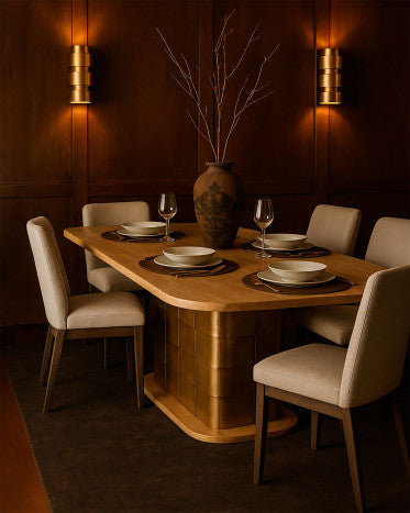 MANGO BRASS DINING TABLE*210