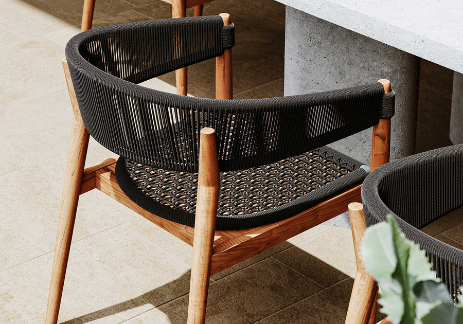 LENYX ANTHRACITE DINING SET