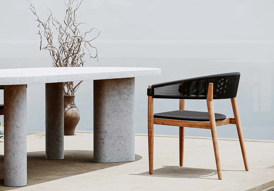 LENYX ANTHRACITE DINING SET