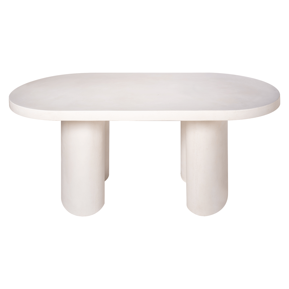 CEMENT WHITE DINING TABLE 200cm