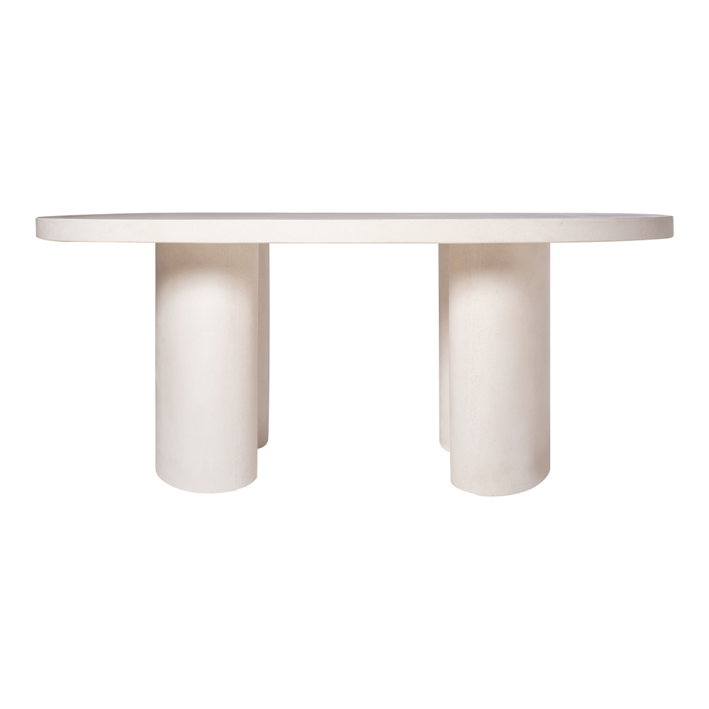 CEMENT WHITE DINING TABLE 200cm