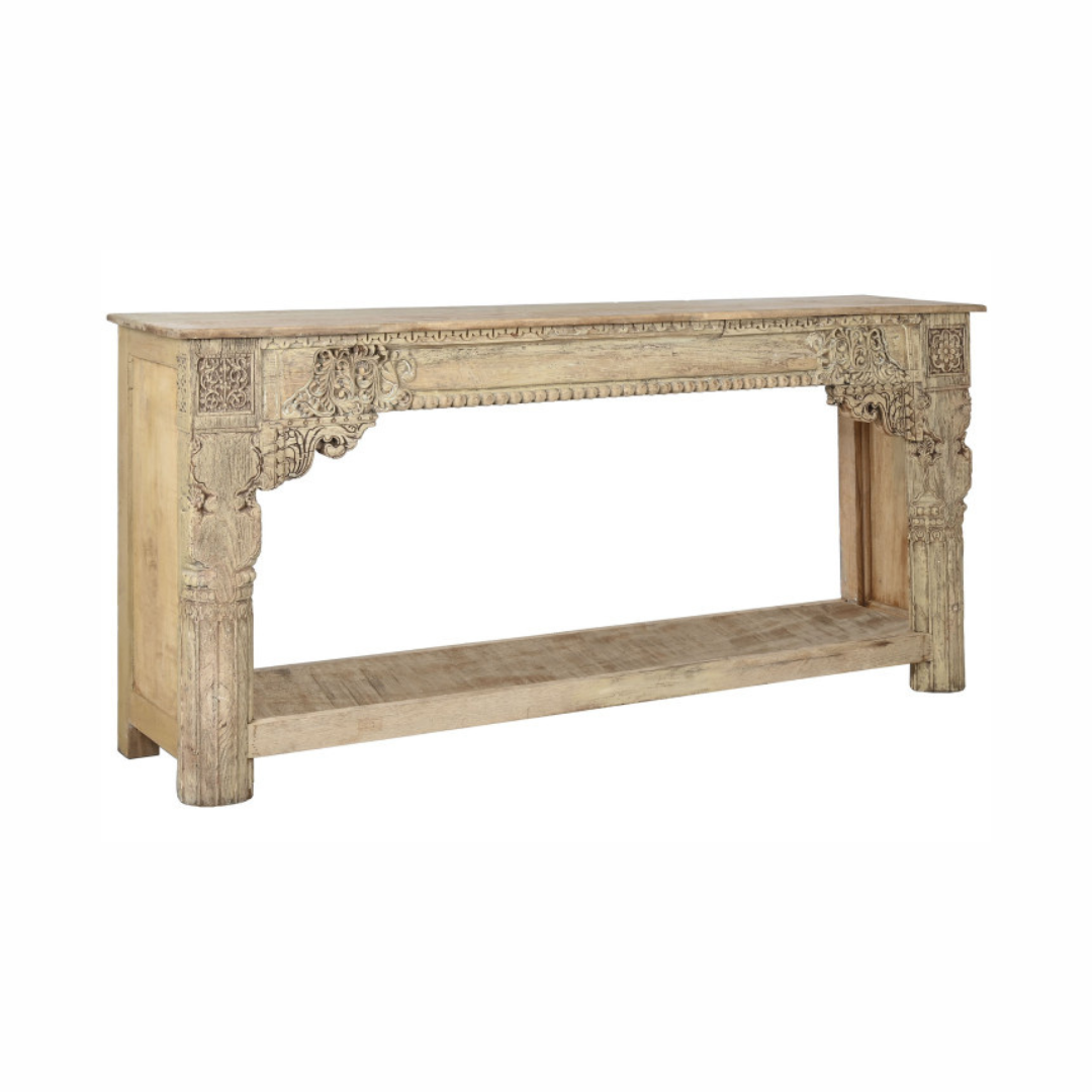 CARVED WOOD INDI CONSOLE 184cm