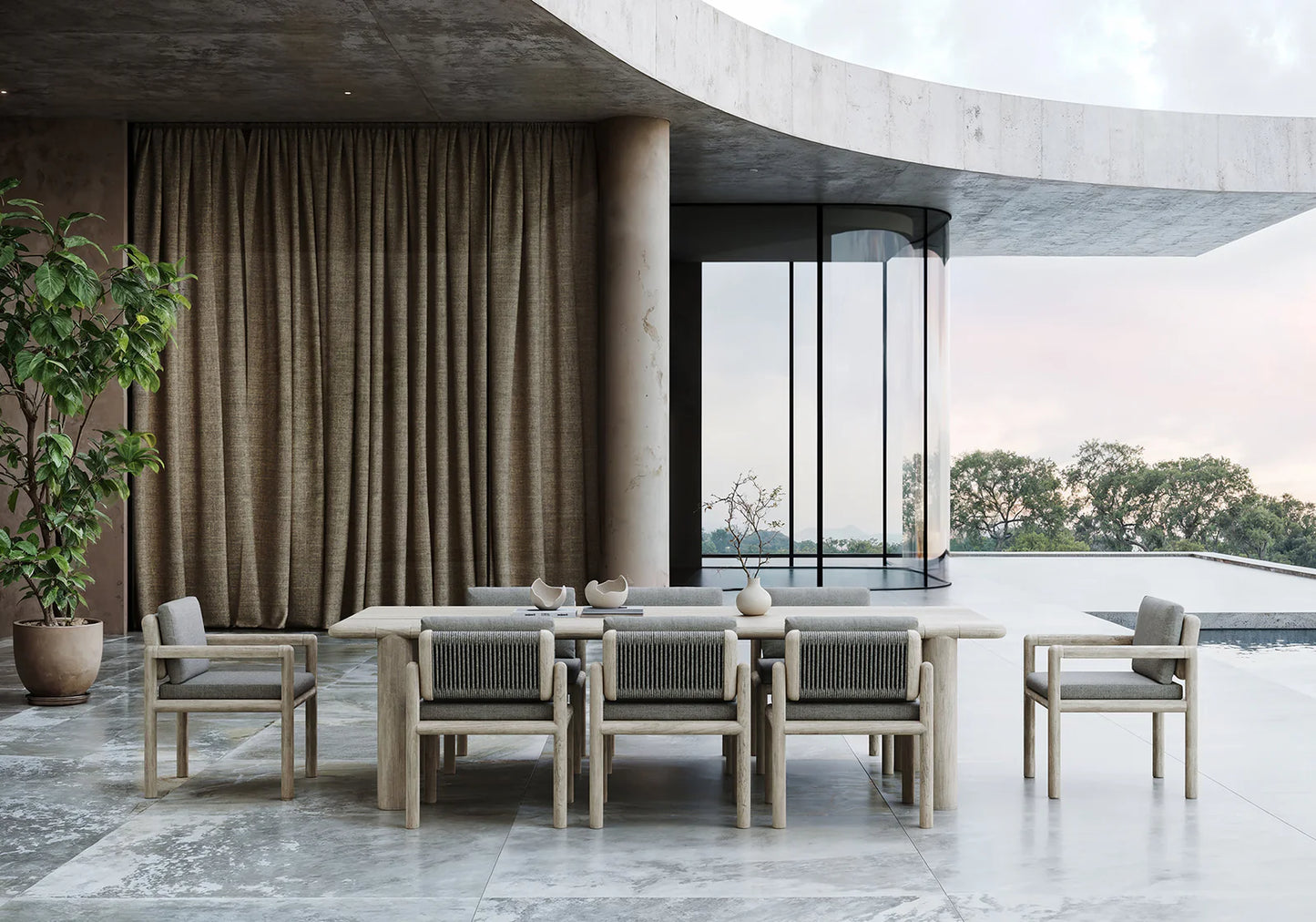 CALEO ASH DINING SET