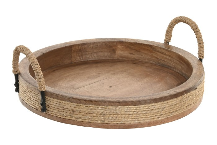 ROPE HANDLE TRAY MANGO 30сm
