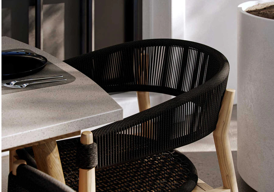 LENYX ANTHRACITE DINING SET