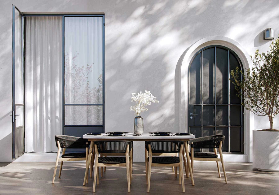 LENYX ANTHRACITE DINING SET