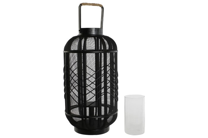 CANDLE HOLDER BLACK METAL