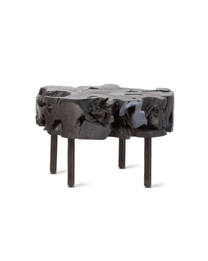 ROOT ROUND BLACK SIDE TABLE