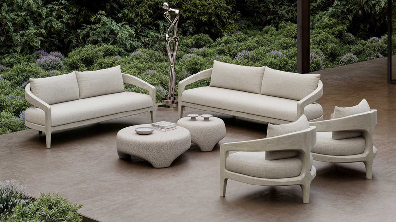 WHALE ASH 2 SEATER LOUNGE SET