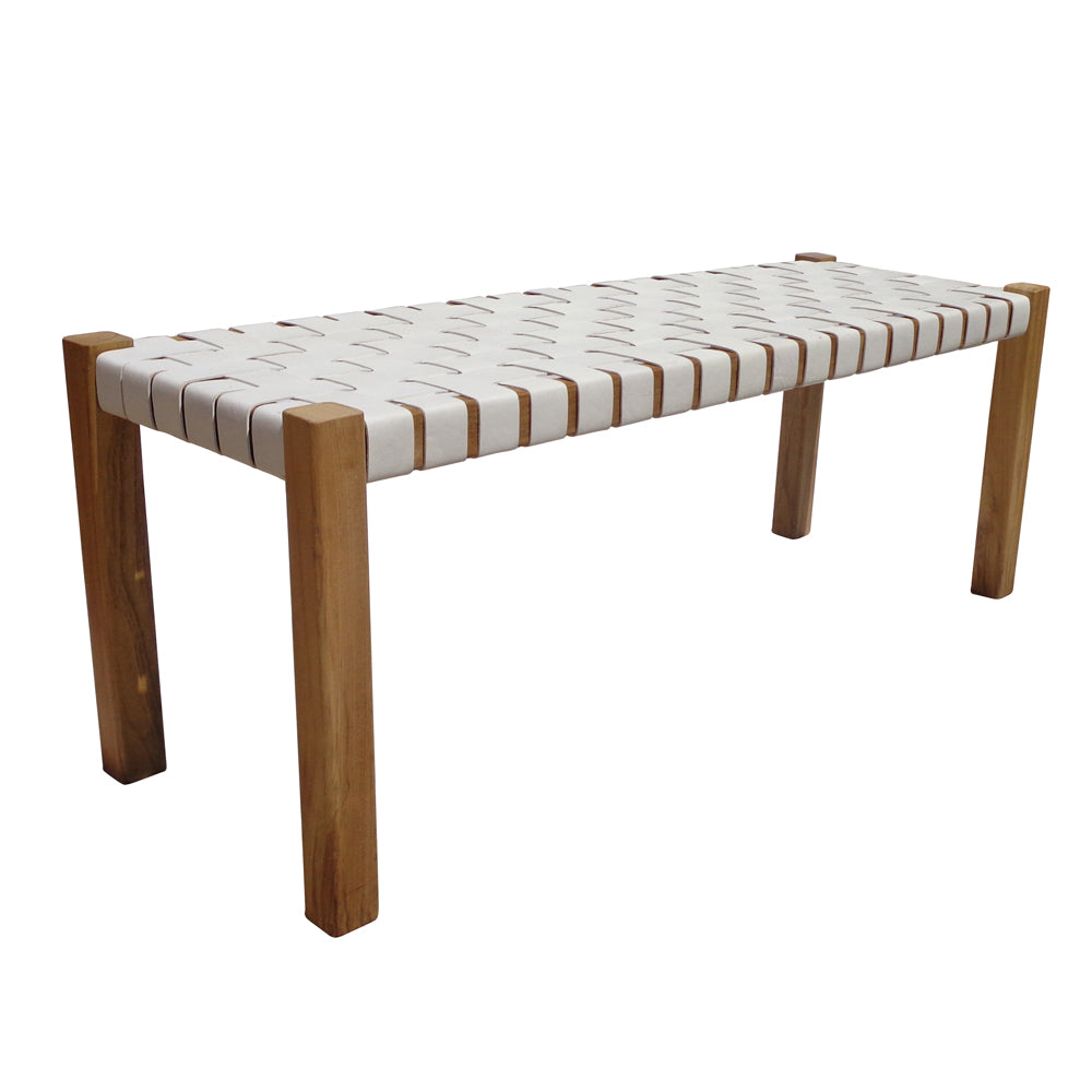 ZUZI LEATHER BENCH