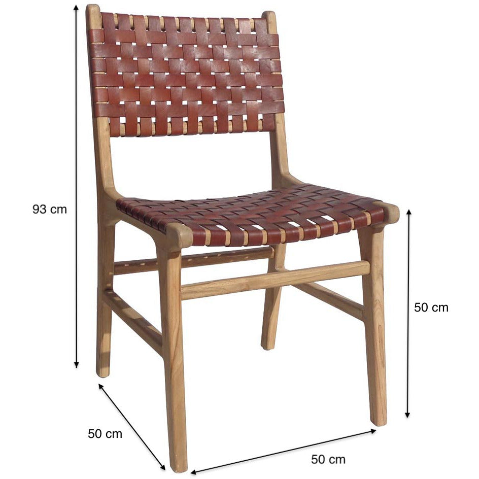 ZUZI BROWN DINING CHAIR