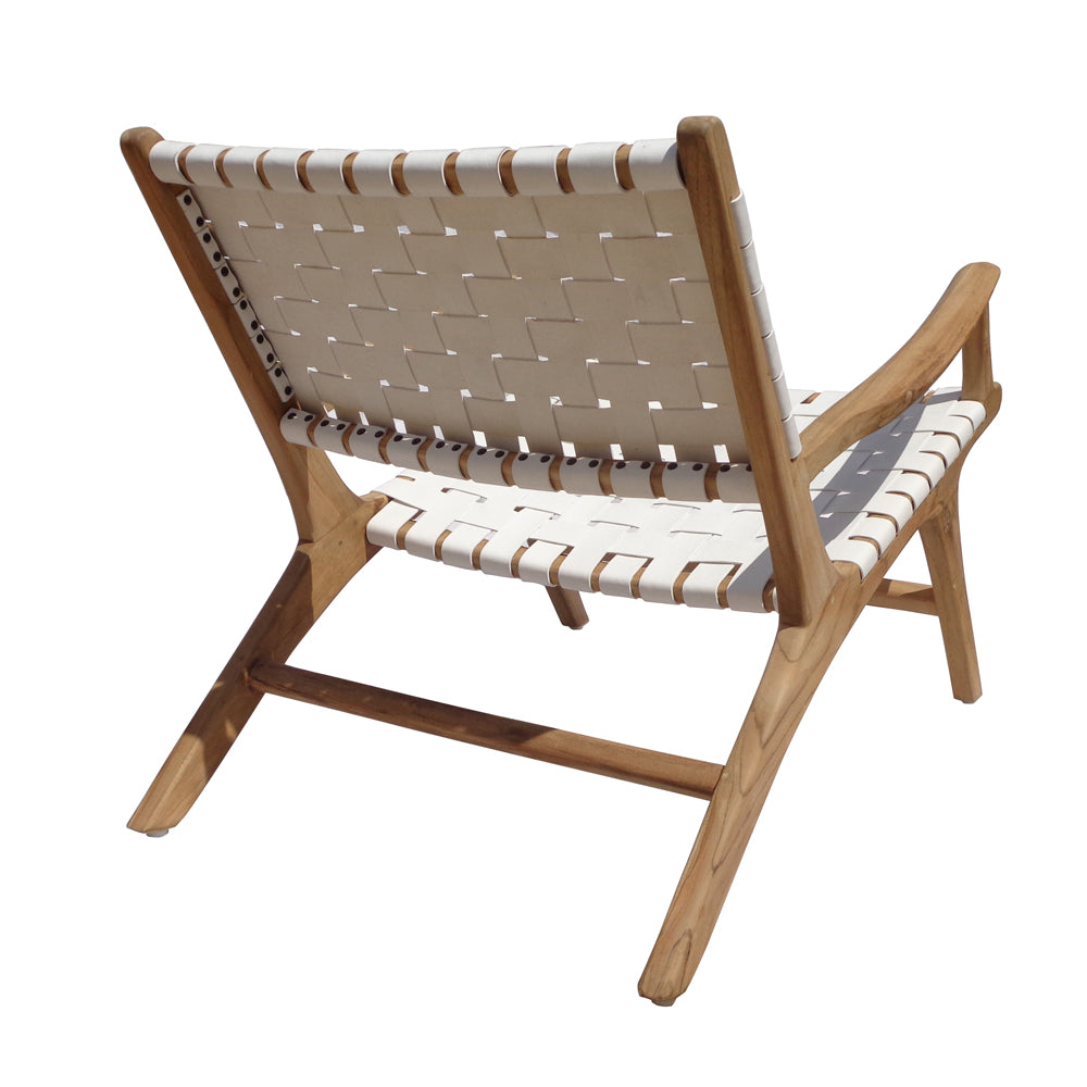 ZUZI WHITE ARMCHAIR