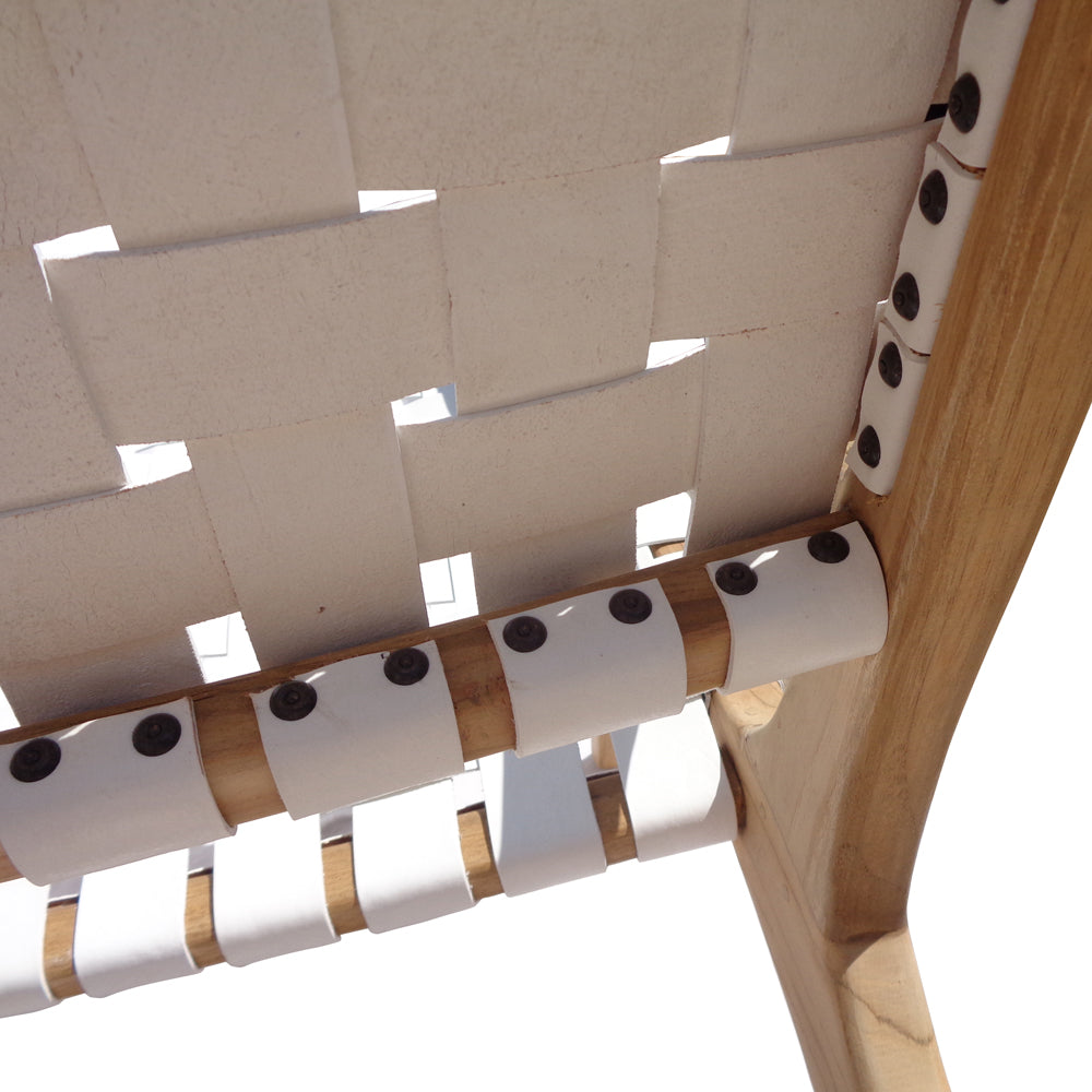 ZUZI WHITE ARMCHAIR