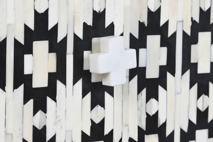 MONOCHROME MOSAIC BONE 3-DRAWER DRESSER